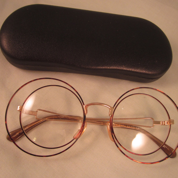 Vintage 1980's TURA Rx Eyeglasses DOUBLE CIRCLE - Picture 8 of 8